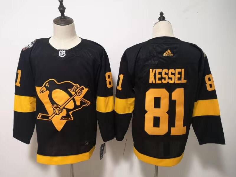Men Pittsburgh Penguins #81 Kessel Black Adidas Third Edition Adult NHL Jersey->pittsburgh penguins->NHL Jersey